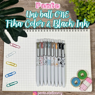 Pento ปากกาเจลลายดิสนีย์ ขนาด 0.38 mm. Uni ball ONE Fika Color and Black Ink