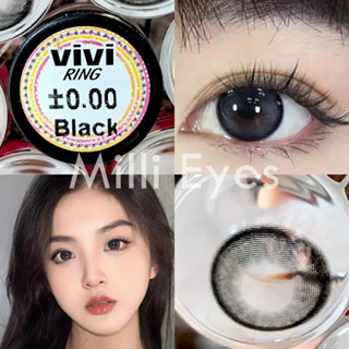 สีดำ ตาหวาน เลนส์มินิ ตัดขอบ ฉ่ำๆ คอนแทคเลนส์ Viviring (Wink) ค่าน้ำ 46% นิ่มสบายตา ลายสุดปัง