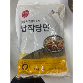 วุ้นเส้นเกาหลี เส้นแบนใหญ่ 대왕납작당면 CJ Giant Flat Dangmyun 1kg