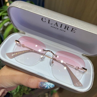 CLAIRE (KD2) Kendell Peony แว่นกันแดด แว่นกันแดดออกแดดเปลี่ยนสี แว่นไร้ขอบ แว่นUV400)