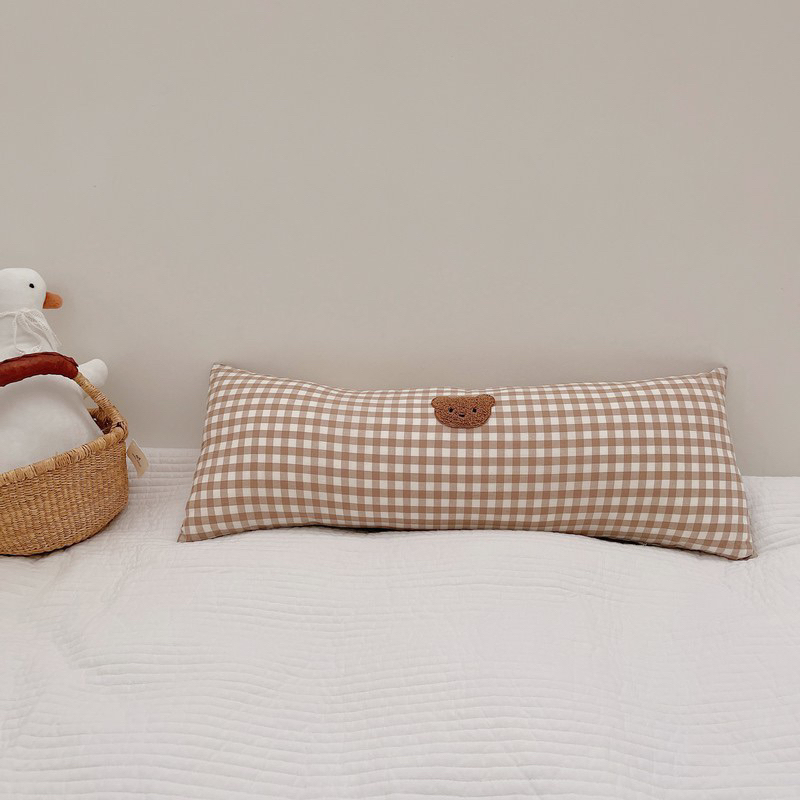 หมอนข้างเด็ก หมอนข้างพี่หมีลายสก็อต ใช้หนุน กอดก่าย ดันหลัง จัดท่านอนเด็ก - รูปที่ 6