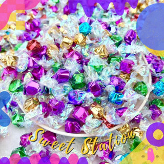 ลูกอมมินิ! แพ็ก 50-100 ชิ้น mini candy รสผลไม้ หอม หวาน อร่อย! ห่อกระดาษกระดาษวิบวับ สีสันสดใส ขนมเทศกาล ราคาถูก