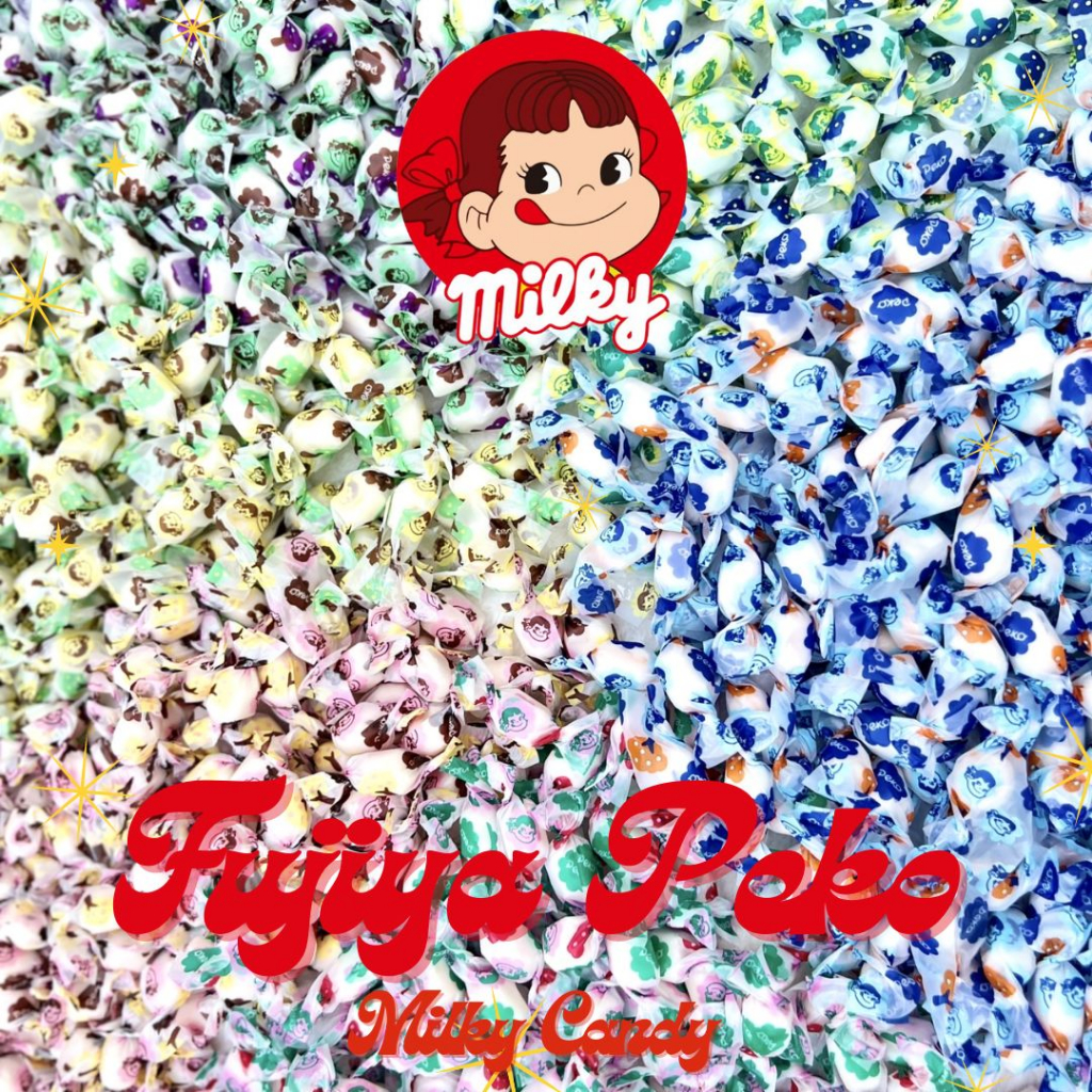 ลูกอม Fujiya Peko (แพ็ก50/100ชิ้น) Milk candy ลูกอมนมกลิ่นผลไม้ เคี้ยวหนึบ เพลิน อร่อย ลูกอมมินิ แพ็