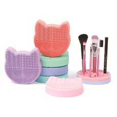 [พร้อมส่ง] แผ่นล้างแปรงแต่งหน้า ซิลิโคน 1pcs Silicone Makeup Brush Cleaner Pad Make Up