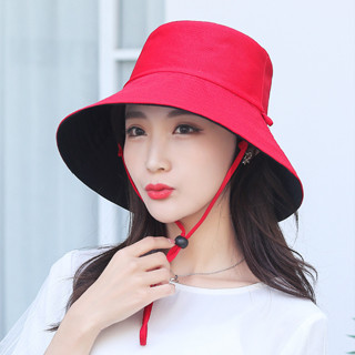 หมวกใส่ได้ "สองด้าน" หมวกกันแดดกลางแจ้ง  Double-sided sun hat