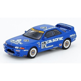 NISSAN SKYLINE GT-R (R32) NO.12 CALSONIC IMPUL JYC NISHI NIHON CIRCUIT 1990 WINNER 1:64 (INNO64)