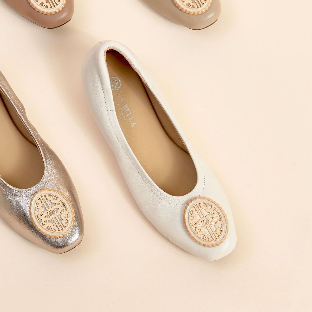 LA BELLA รุ่น LB AMORE QUEEN FLATS - PEARL