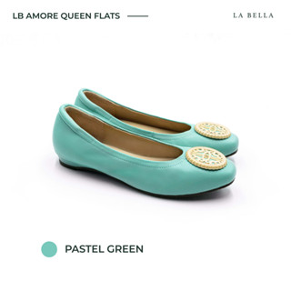 LA BELLA รุ่น LB AMORE QUEEN FLATS - PASTEL GREEN