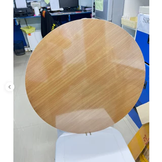 โต๊ะพับญี่ปุ่นทรงกลม ลายไม้ ขนาด 60x60cm ลายไม้บีช โต๊ะกลมลายไม้