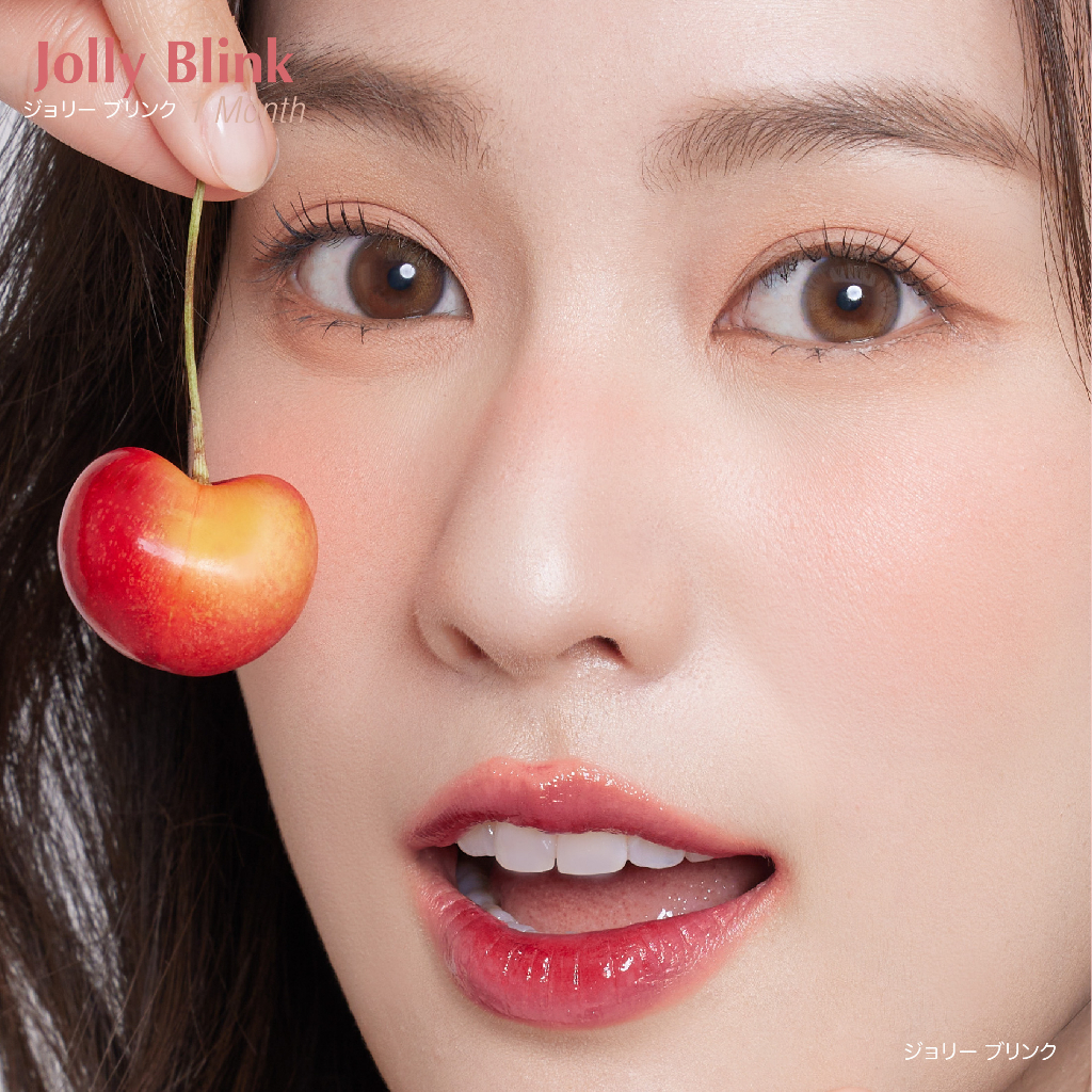 รุ่นฮิตใส่ไปเรียน! คอนแทคเลนส์รายเดือน Jolly Blink: Silicone Hydrogel สี Cherie Brown [แถมฟรี case] รูปที่ 4