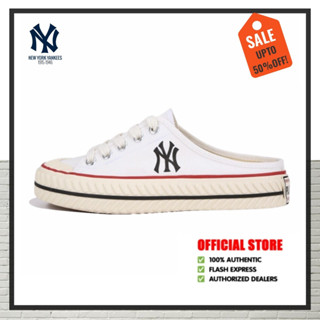 [SALE 50%] MLB Play Ball Origin Mule York Yankees Shoesสินค้าพร้อมกล่องถุงกระดาษ พร้อมส่งจ้า