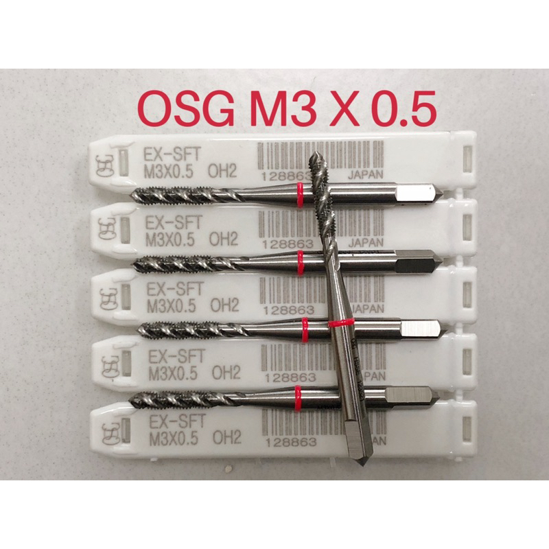 ต๊าป ร่องเลื้อย M3x0.5  M4X0.7  M5X0.8. M6x1.0 M8X1.25 M10x1.25 พร้อมส่ง