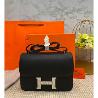 ราคา 4700 บาท กระเป๋า Hermes งานออริหนังแท้เทียบแท้* size 22 cm boxset