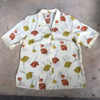 เสื้อฮาวาย Vtg.Hawaii Shirt 100% POLYESTER