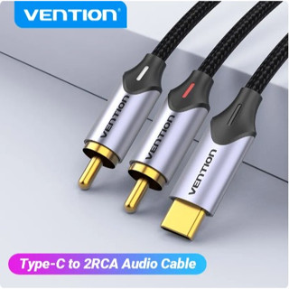 Vention USB C to RCA Audio Cable Type C to 2 RCA Cable for Speaker Amplifier USB C Splitter RCA Y