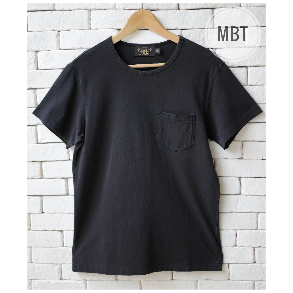 RRL INDIGO JERSEY POCKET T-SHIRT #เสื้อยืด