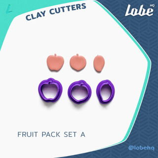 Fruit Pack Set A Clay Cutter Size 19/ Clay Tools/Polymer Clay Cutter/ แม่พิมพ์กดดินโพลิเมอร์รูปทรงผลไม้รวม A