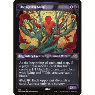 [MTG] The Raven Man [DMU] [BLACK] [RARE] [FOIL TEXTURED] [ENG] (การ์ดเมจิค / Magic the Gathering)