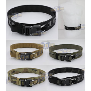 เข็มขัด Tactical 2ชั้น ทรง Bison #หัวเข็มขัดมีห่วง D Ring  #เข็มขัดระบบ Molle