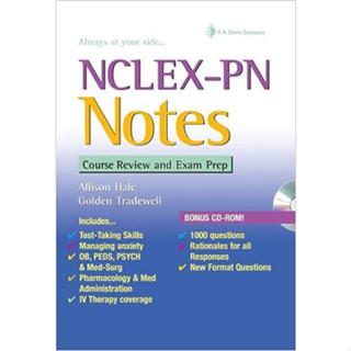 Nclex-Pn Notes: Course Review and Exam Prep (With Cd-Rom) (Spiral-Bound) ISBN:9780803621237