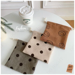 พร้อมส่ง⚡ มีเก็บเงินปลายทาง💸 กระเป๋าผ้าหูรูด อเนกประสงค์ ขนาด 13.5 x 16 ซม. ถุงผ้าใส่ของ มีหลายสีให้เลือก : Do hight