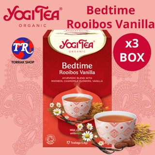 Yogi Tea Bedtime Rooibos Vanilla 17 teabag ชาสมุนไพร รอยบอส กลิ่น วนิลา 17 ซอง แพ็ค 3 กล่อง