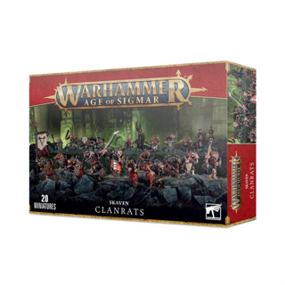 [200Aพร้อมส่ง]WARHAMMER: Warhammer AoS: SKAVEN CLANRATS  โมเดลเกมสนามจำลอง