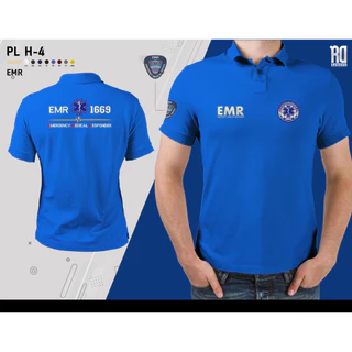 เสื้อโปโลEMR ชุดกู้ชีพ ชุดกู้ภัย งานปัก PL H-4