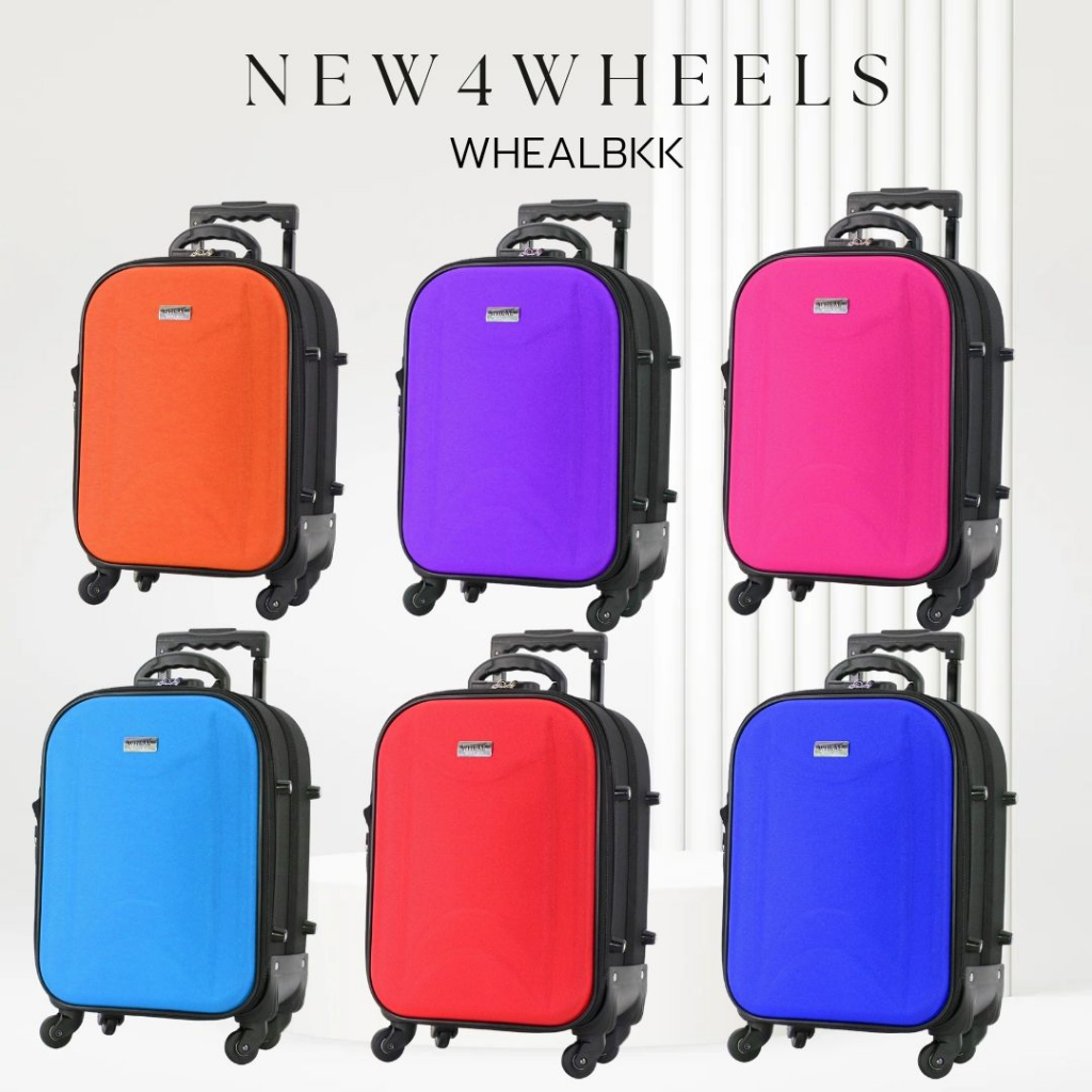 whealbkk กระเป๋าเดินทางหน้าโฟม 4 ล้อหมุนรอบ 360º แบบซิปขยาย รุ่นNew 4 wheels Code F2626-16