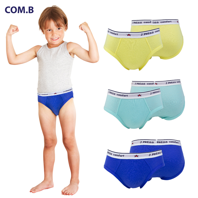 J.PRESS Junior ของแท้ ราคาส่ง กางเกงชั้นในเด็กชาย ทรงขาเว้า รุ่น9501 3ตัว/แพ็ค