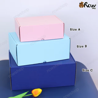 กล่องลูกฟูก Size 0-D (1 ใบ) พิมพ์สีสองด้าน จัดกิ๊ฟเซ็ท ใส่ของขวัญ ของชำร่วย งานมงคล