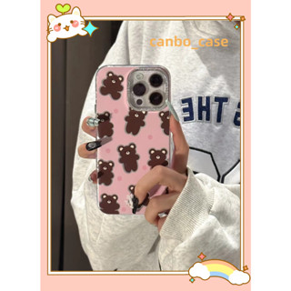 🎁ส่งของขวัญ🎁เคสไอโฟน สำหรับ 11 14 for iPhone Case 13 12 Pro Max น่าสนใจ น่ารัก หมีน้อย กันกระแทก เคสนิ่ม เคสโทรศัพท์