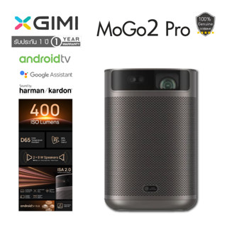 XGIMI MoGo 2 Pro 1080P Portable Projector, Mini Projector with WiFi and Bluetooth, Android TV 11.0, 400 ISO Lumens, 2X8W