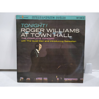 2LP Vinyl Records แผ่นเสียงไวนิล  TONIGHT! ROGER WILLIAMS AT TOWN HALL  (E18D44)