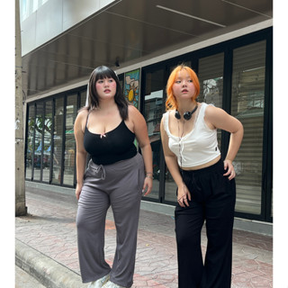 Meatygals - Dairy Pants กางเกงผ้าทรงตรงใส่สบาย