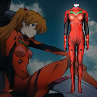 Eva Asuka คอสเพลย์ Neon Genesis Evangelion พร้อมการปรับแต่งเสื้อผ้าสตรีแบบครบชุด