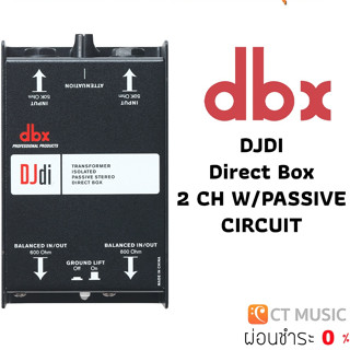 DBX DJDI Direct Box 2 CH W/PASSIVE CIRCUIT