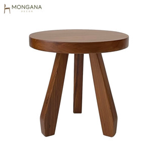 Round Side Table โต๊ะข้างทรงกลม โต๊ะข้างสไตล์ Mid-Century Modern