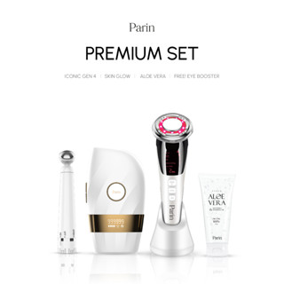 SET PARIN ICONIC GEN4 &amp;  SKIN GLOW : หน้าสวย ผิวใส ไบร์ททุกส่วน กำจัดขนแบบเย็นพร้อมนวดหน้า ฟรี! เครื่องนวดใต้ตา