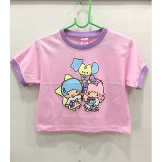 🌈🌟💓มาใหม่รับหน้าฝน🌟เสื้อครอปซานริโอ little twin star เสื้อยืดsanrio ลายน่ารัก สีสวยสดใส💓🌟🌈