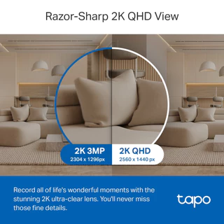 กล้องไวไฟ TAPO C220 Smart Wi-Fi Camera AI Detection (กล้องวงจรปิดอัจฉริยะ) TP-LINK 4MP 2K QHD 360 [รับประกันสินค้า 2 ปี]