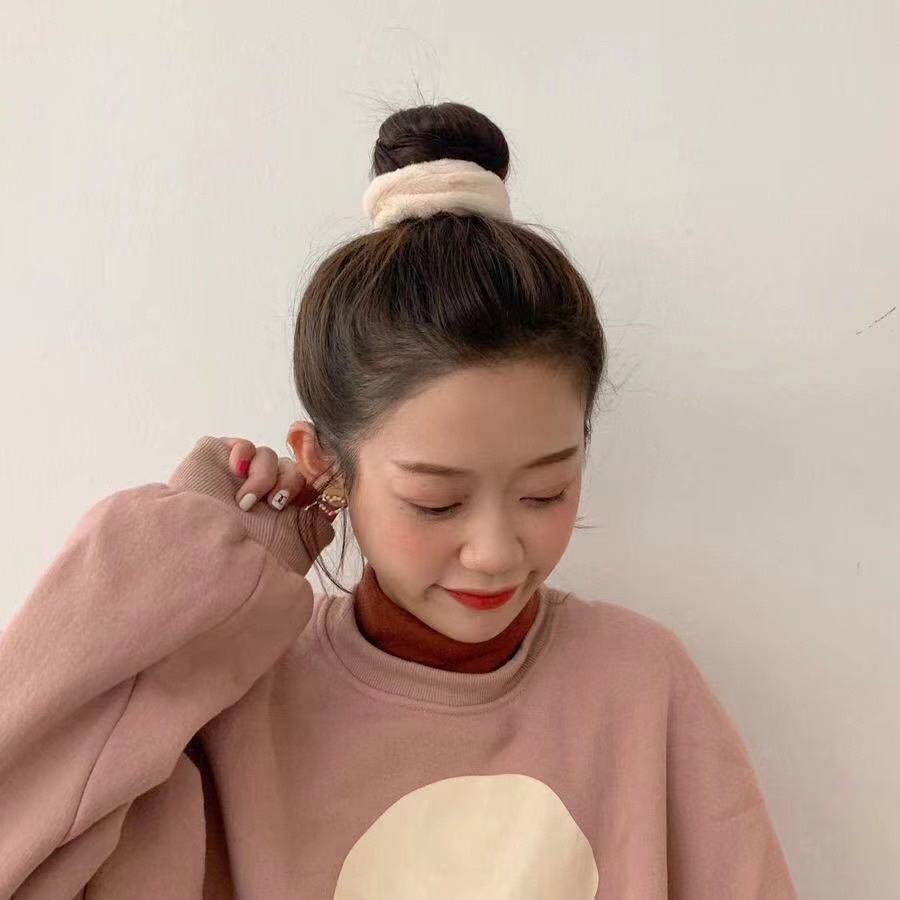 ยางมัดผมเกาหลี แฟชั่นสำหรับผู้หญิง สีสดใส - รูปที่ 3