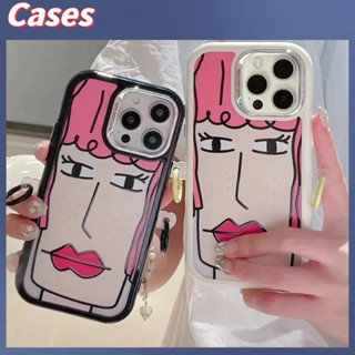 คูปองเคลม🎀เคสไอโ case for iphone 11 12 สาวสนุก เคส 14 13 12 11 pro max ชุบไฟฟ้าป้องกันการตกและทนทาน