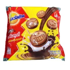 [1 แพ็ค] Ovaltine โอวัลติน แซนวิชคุกกี้ 288 กรัม (24 กรัมx12 ซอง)