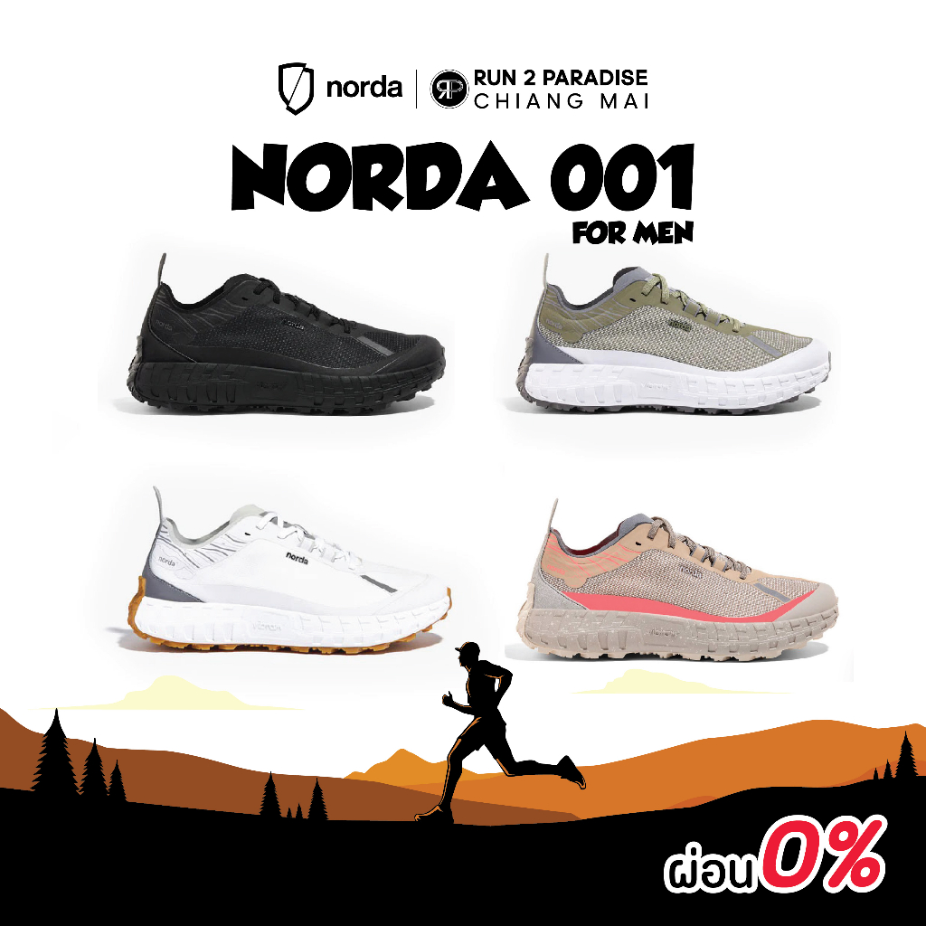 Norda-001 (Men) รองเท้าวิ่งเทรล รองเท้าออกกำลังกาย
