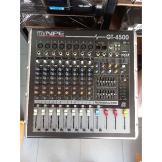 พาวเวอร์MIXER 4CH NPE GT-4500 เอฟเฟกแท้ USB บูธูท  500W X 4CH