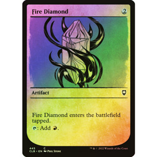 [MTG] Fire Diamond (Showcase) [CLB] [ARTIFACT] [COMMON] [FOIL] [ENG] (การ์ดเมจิค / Magic the Gathering)