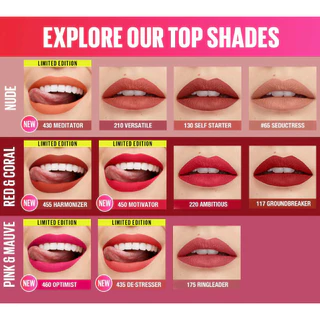 MAYBELLINE SUPERSTAY MATTE INK เมย์เบลลีน ซุปเปอร์สเตย์ แมทอิ้งค์ ลิควิดลิปสติก ลิปจูบไม่หลุด16ชม.