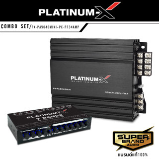 PLATINUM-X จัดชุด เพาเวอร์แอมป์ แอมป์ขยายเสียง 4CH เพาเวอร์ 5040MINI+734AMP ปรีแอมป์ ปรี 4450.4+736.1NEW ชุดเครื่องเสียง