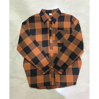 สินค้ามือหนึ่ง สินค้าถ่ายจากภาพจริง เสื้อลายสก๊อต เสื้อเซิ้ตแขนยาว พร้อมส่ง
